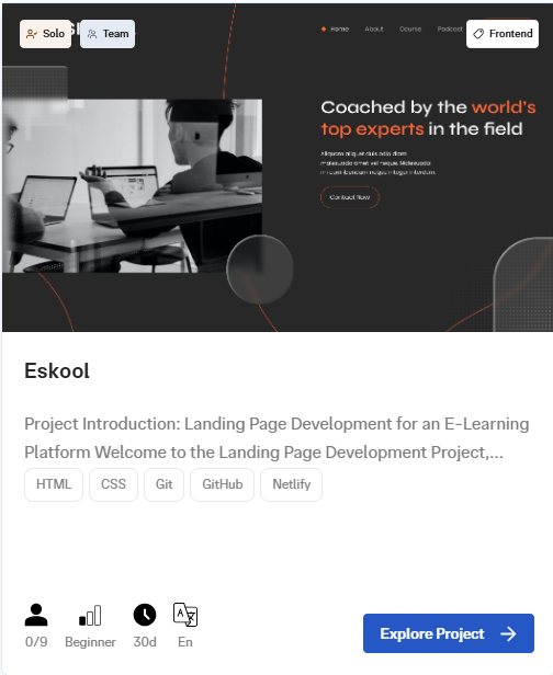 Eskool Project